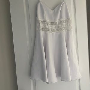 White mini dress never worn